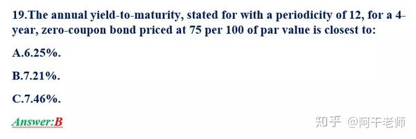 Cfa答疑精选第1期 固定收益 知乎