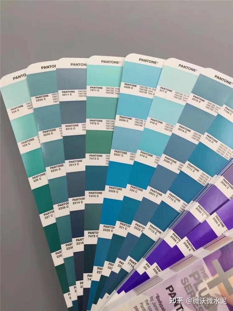 市面常用潘通色卡今天微沃就为大家介绍一下微沃微水泥的色彩体系,并
