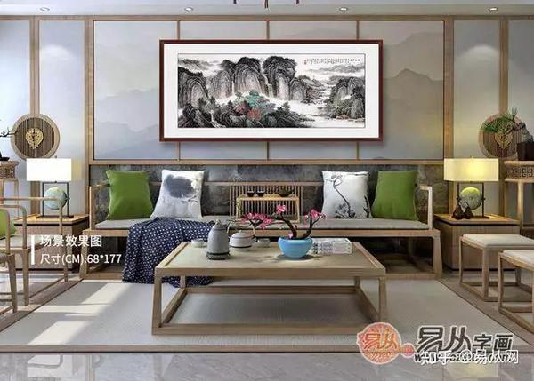 家里挂什么字画好 许吉尔靓丽山水画让家中充满活力 - 知乎