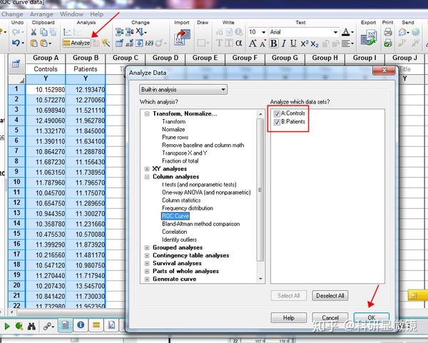 不只SPSS，GraphPad也可以做ROC曲线！ 知乎