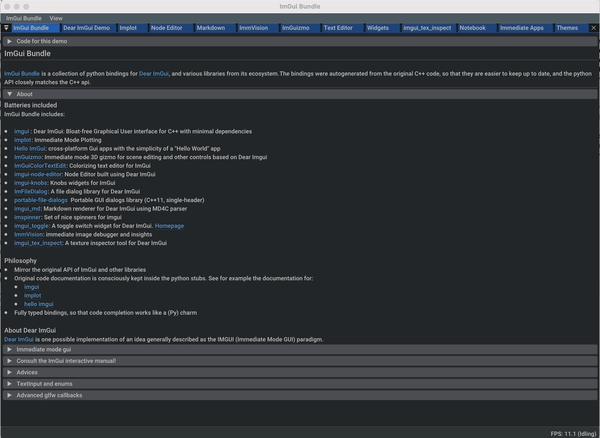 开源图形用户界面库 –Dear ImGui Bundle简介 - 知乎