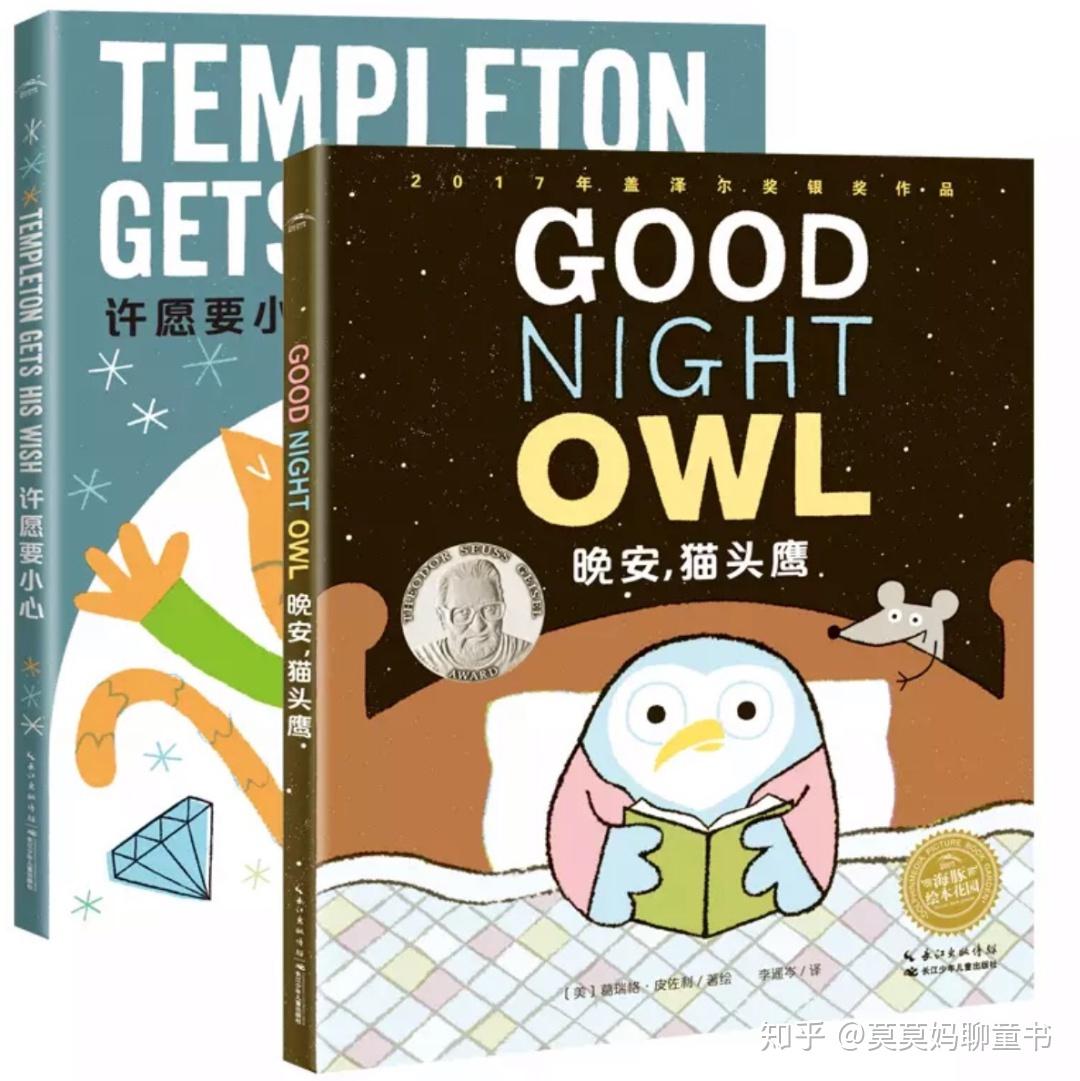 貓頭鷹準備睡覺了,他對自己說:晚安,貓頭鷹(good night,owl)!