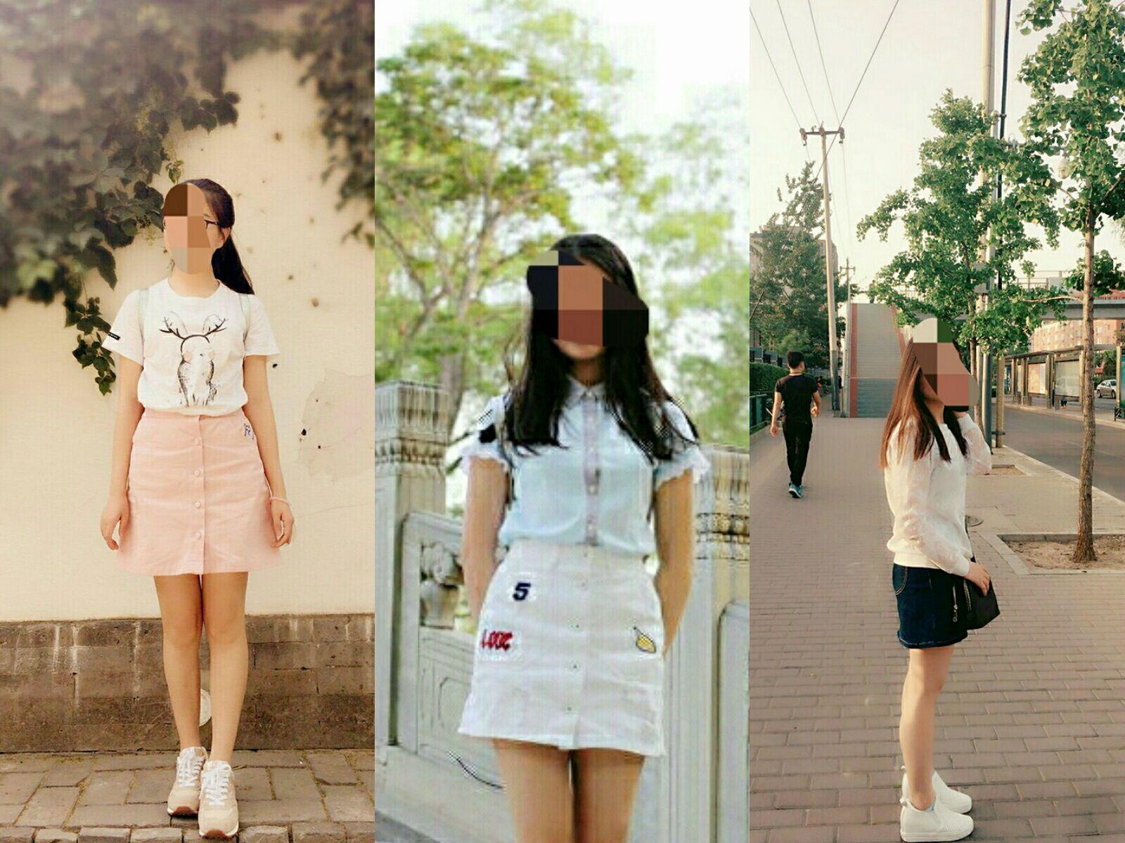 155cm身高女生照片 155跟178站在一起图片