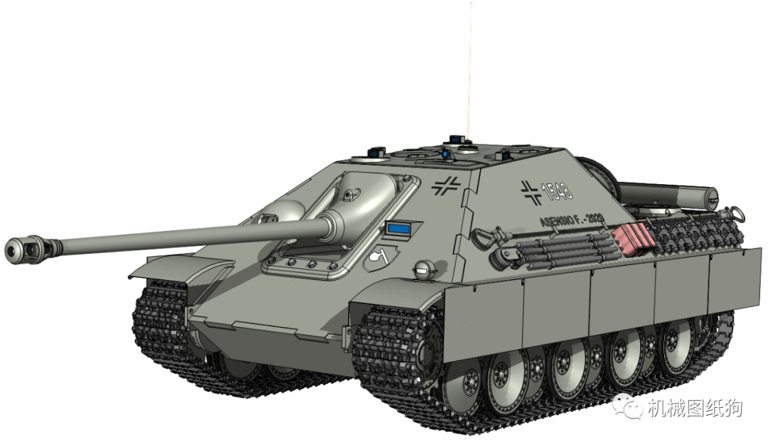 【武器模型】panzer v德五号中型坦克模型3d图纸 x_t stp格式 - 知乎