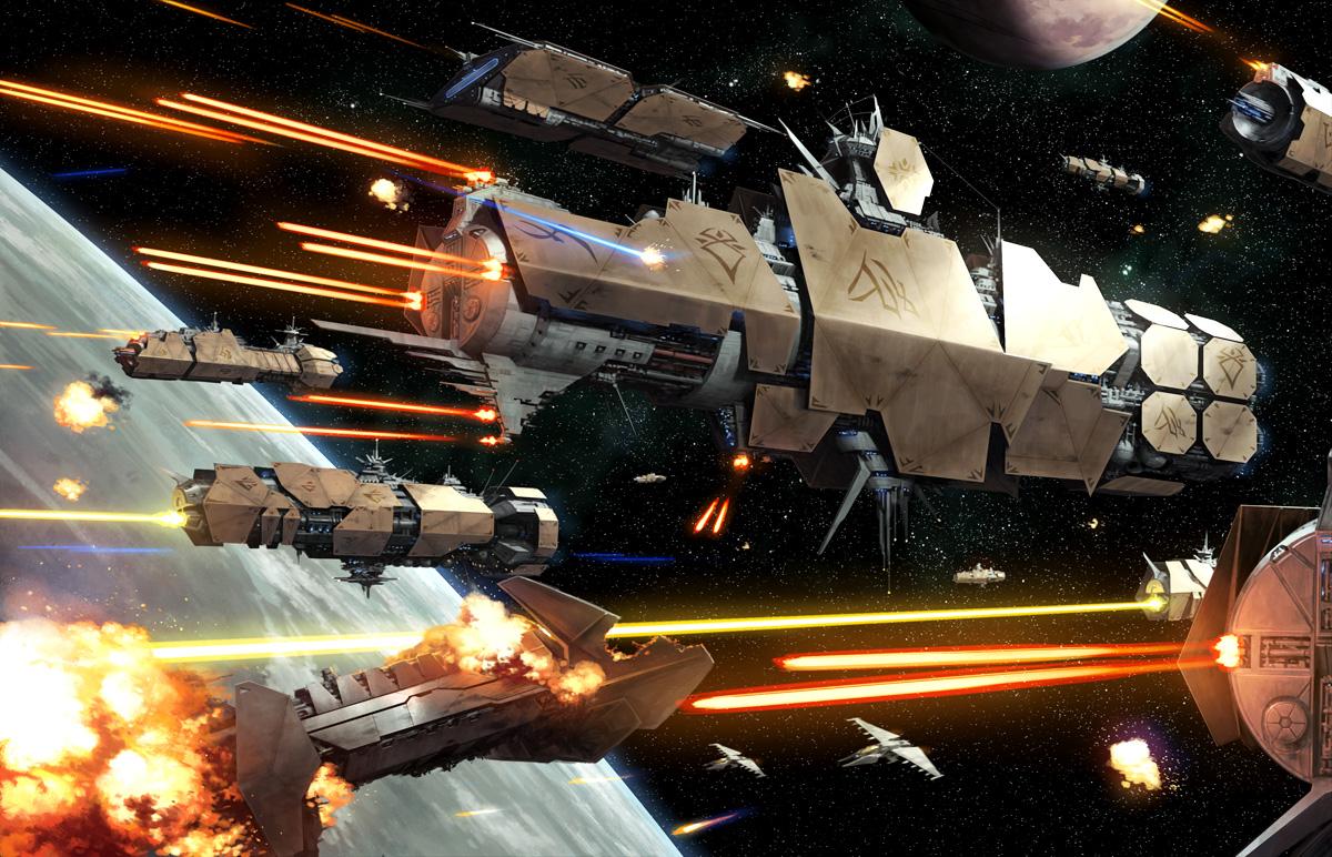 各位觉得一艘科幻架空世界的星舰该怎么设计呢