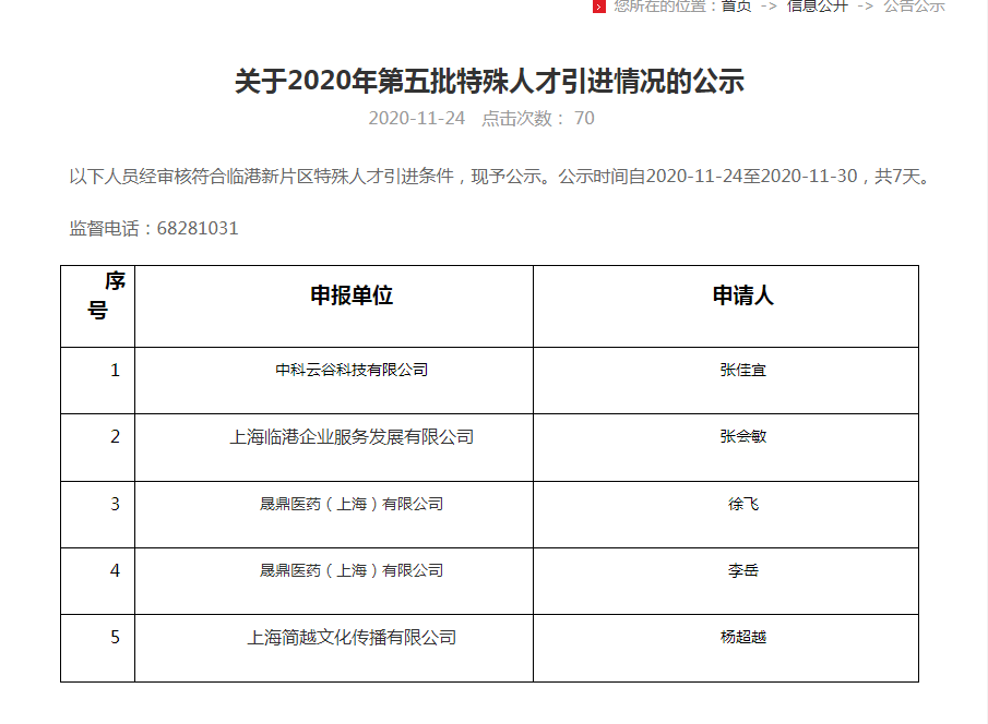 如何看待杨超越进入上海临港新片区2020年第五批特殊人才名单，将落户上海自贸区？