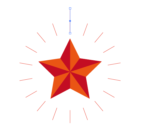 ui教程之用ai软件制作闪耀红星