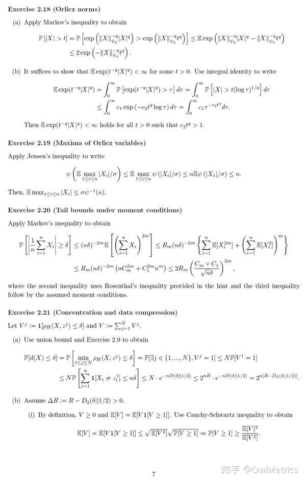 Wainwright高维统计学Chapter 2 [Solutions] 知乎