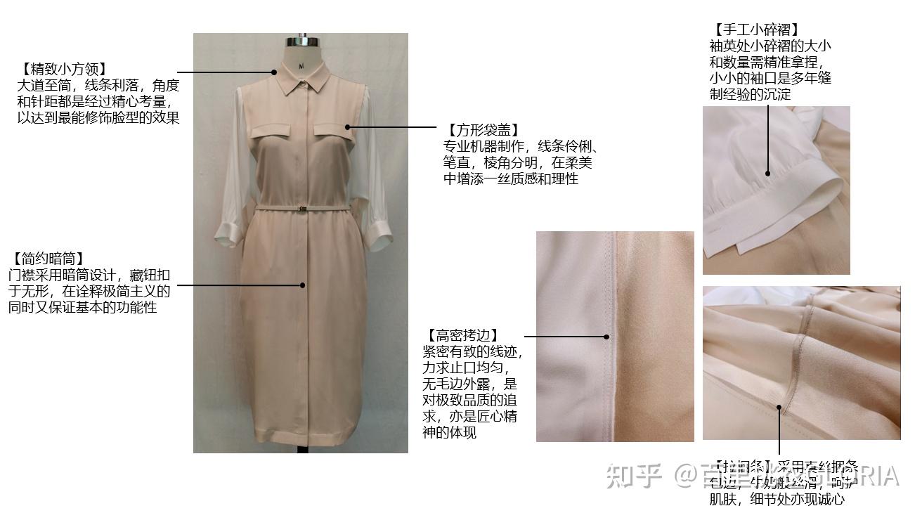 百里挑衣全真丝拼接袖连衣裙