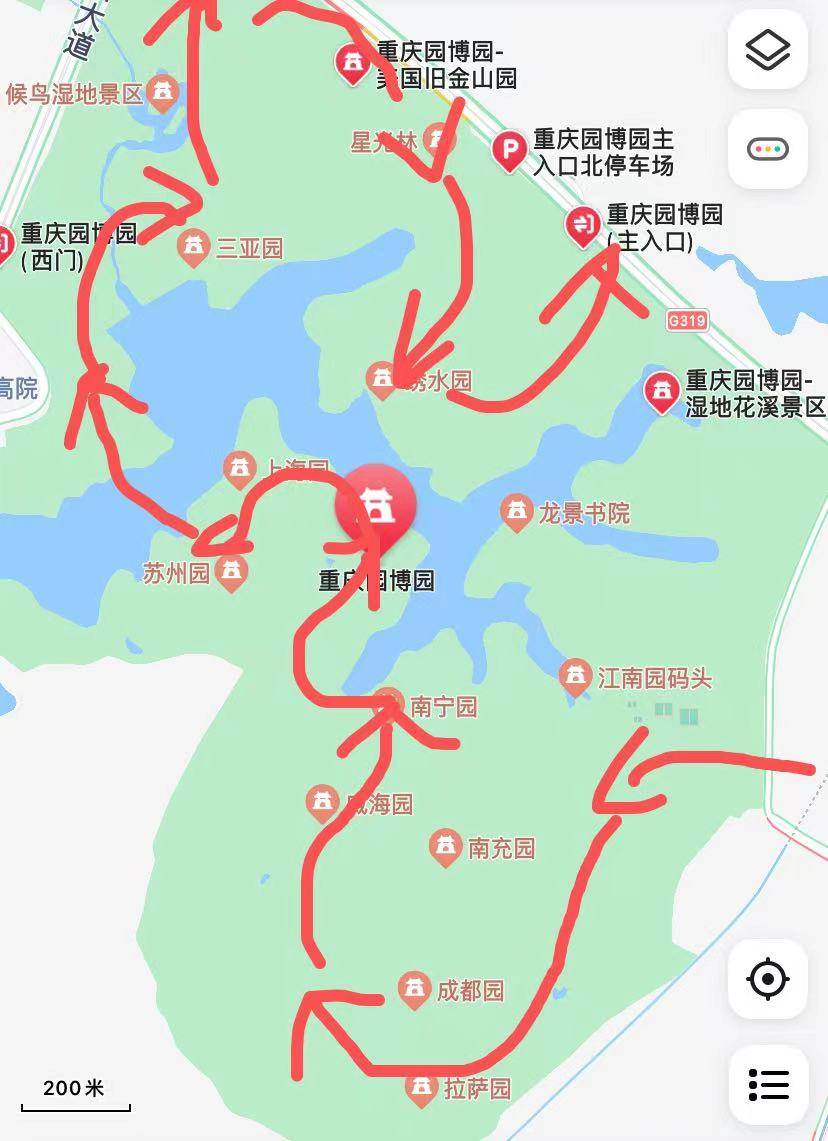 重庆园博园游览路线图图片