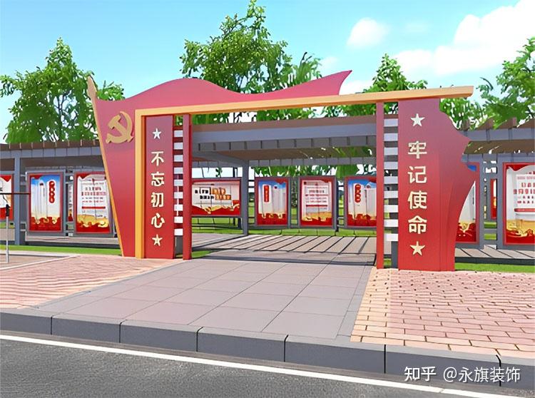 史文化长廊不但要结合部队的精神文化,还要有贴切实际的艺术设计与