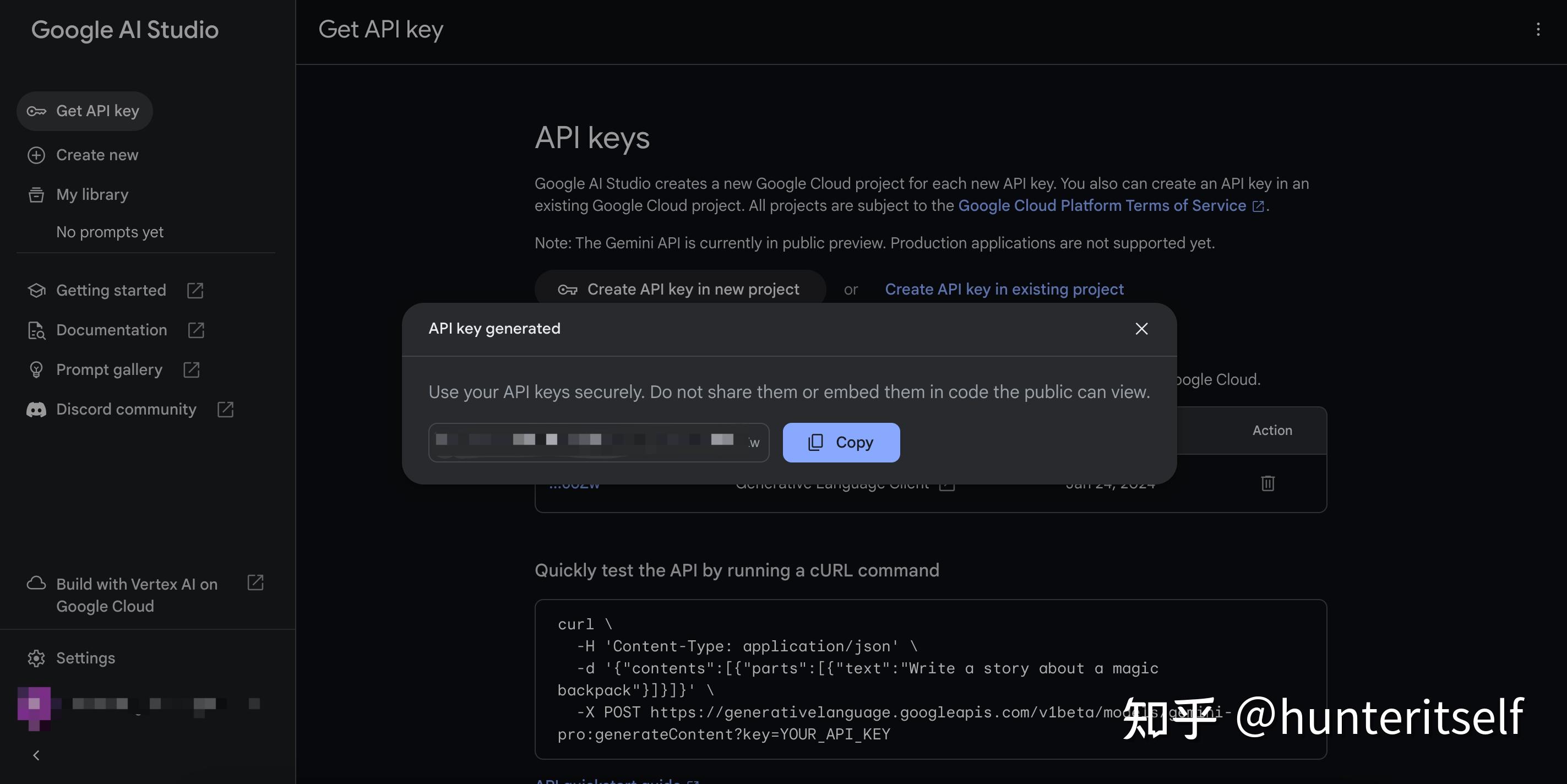 『AI喂饭级教程』如何免费获取谷歌Gemini Pro大模型的API？ - 知乎