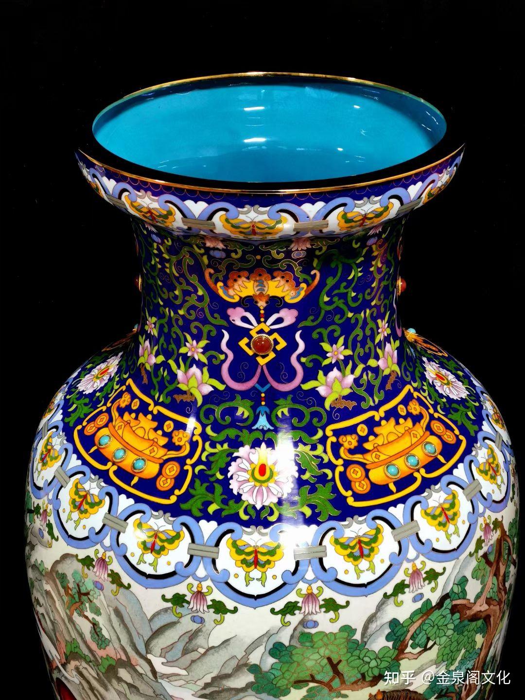 戴嘉林大师景泰蓝《马到成功·金驹进宝》灯笼尊 - 知乎