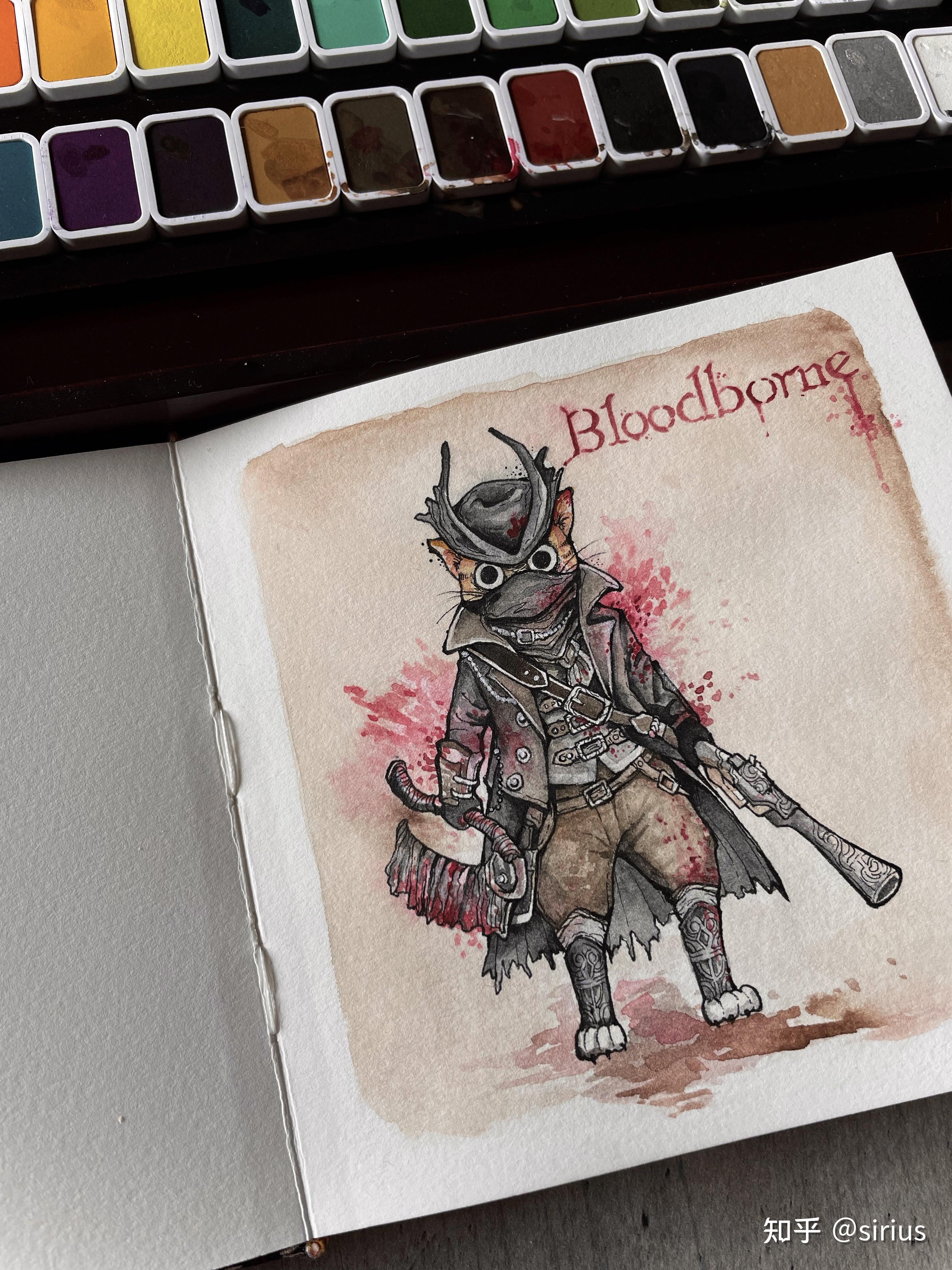 分享一波我画的血源诅咒的同人图.