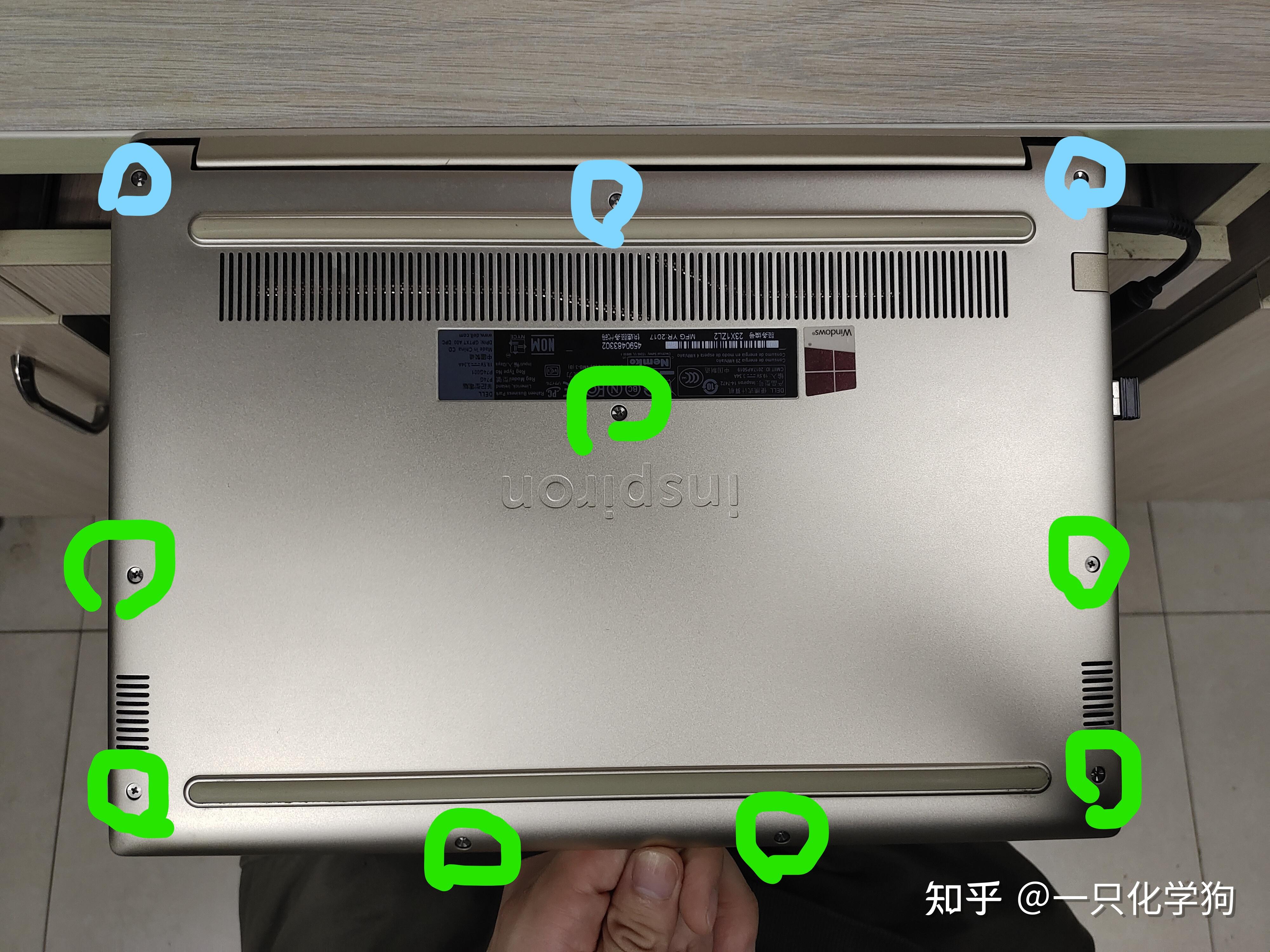 dell燃7000ii147472更换电池风扇硅脂加装散热铜管教程