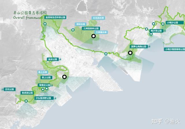 盐田半山公园游览路线图片