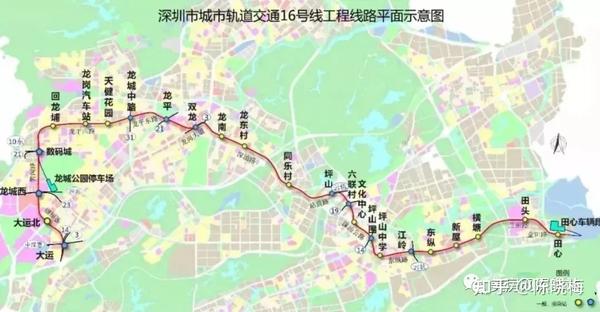 深圳地铁线路图（最详细，1-33号线），附高铁与城际线路图，持续更新  第37张