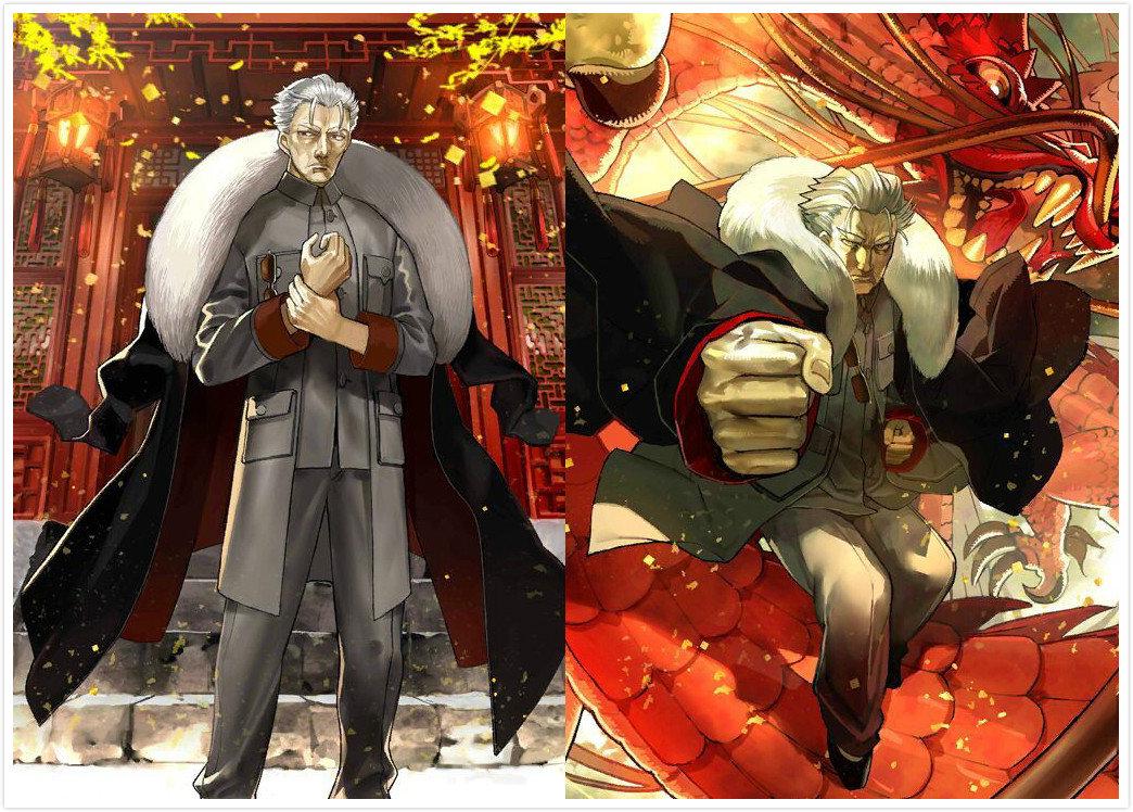 2026年最新イラスト 藤原芳秀直筆イラスト色紙 拳児u0026李書文 FGO 色紙