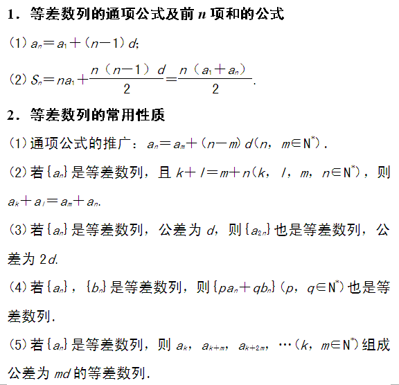 前n项和公式图片