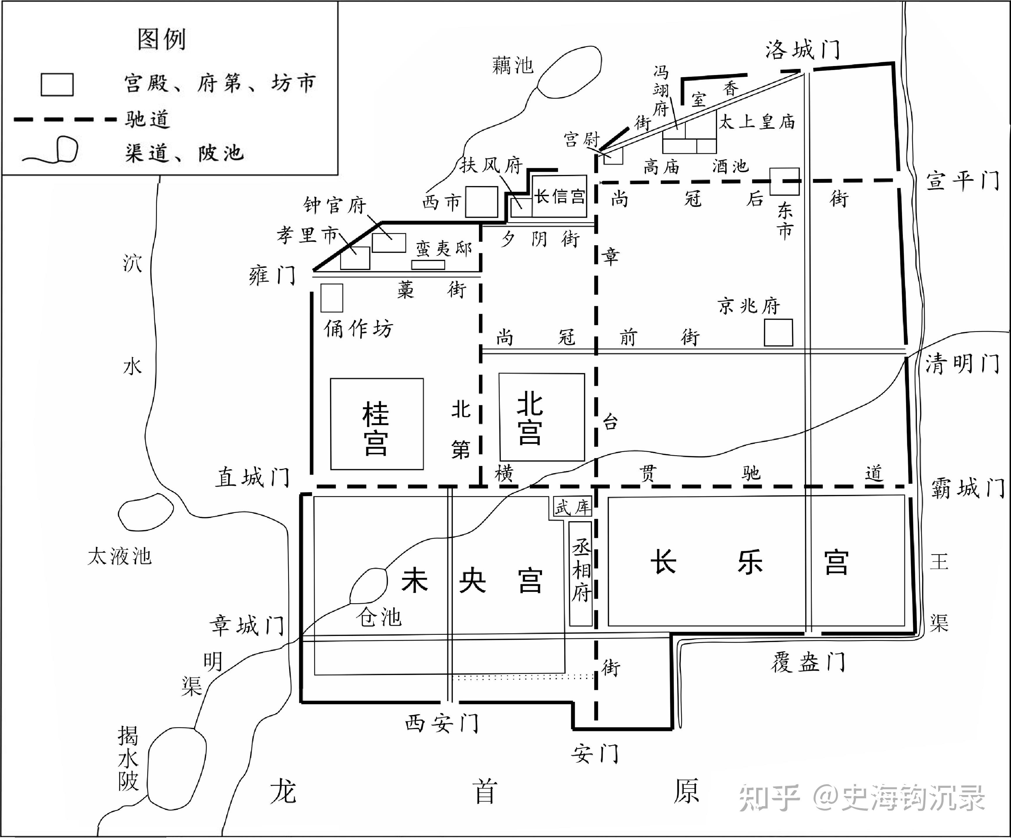 周秦汉唐时期,在关中地区修建的那些宫殿