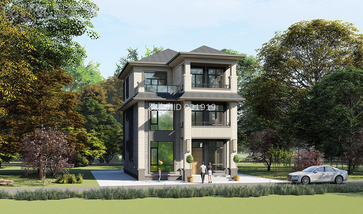 湖南娄底53.8万新中式乡村别墅,8.3m×16m双开间设计怎么样?