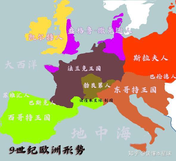 在威尔士建立了罗马化的格温内斯王国,国王自称"不列颠人之王"