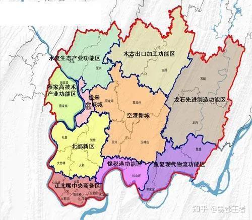 重庆北部新区地图板块图片