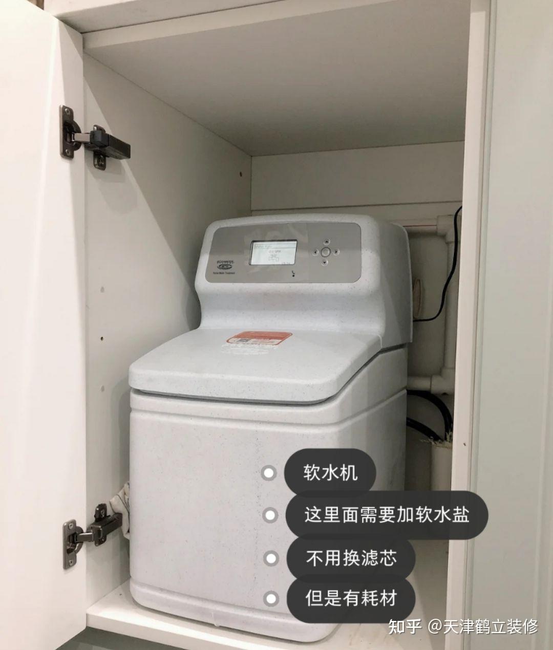 直飲水機,部分中央淨水機需要預留下水:反衝洗型前置淨水器,軟水機,ro