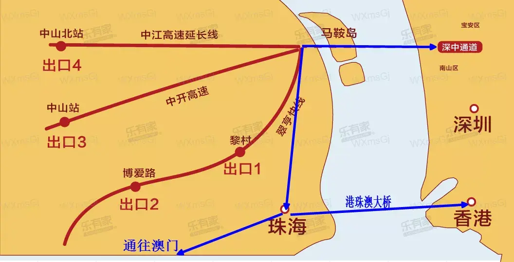 中山马鞍岛位置图片