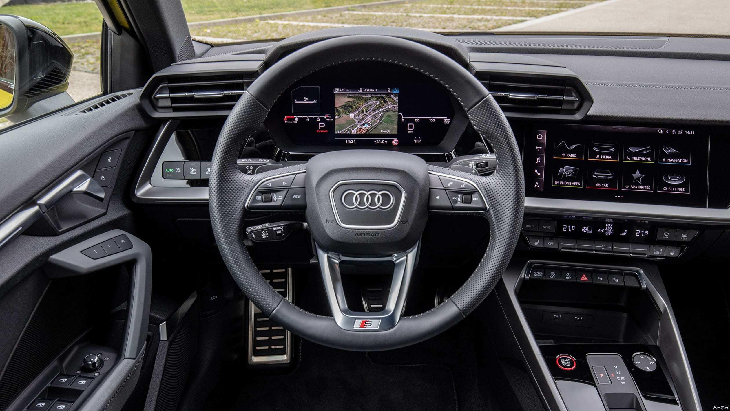 主要的进化在外观内饰和电子技术方面,全新奥迪s3大量实拍图发布