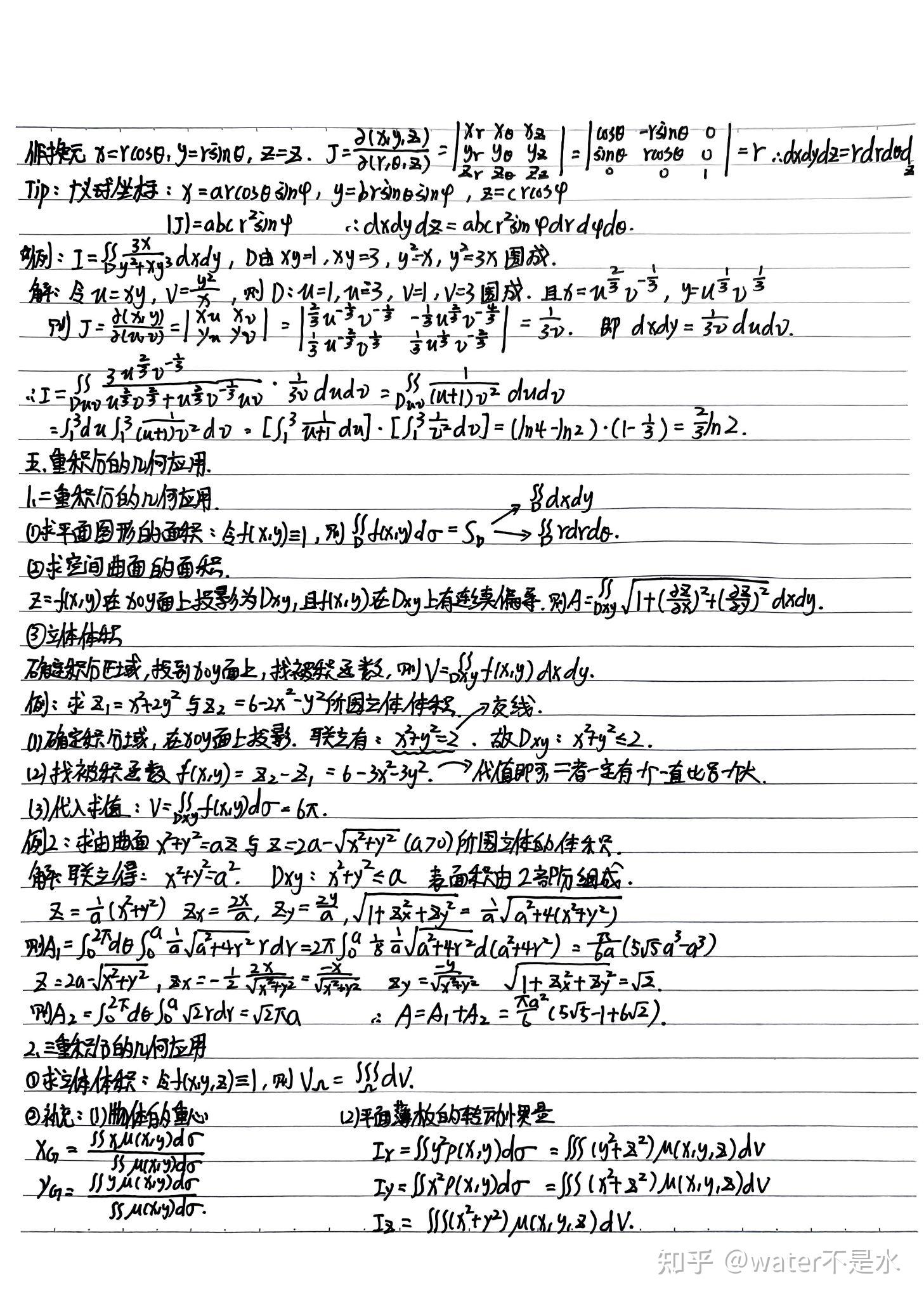 高等数学下册同步手写笔记