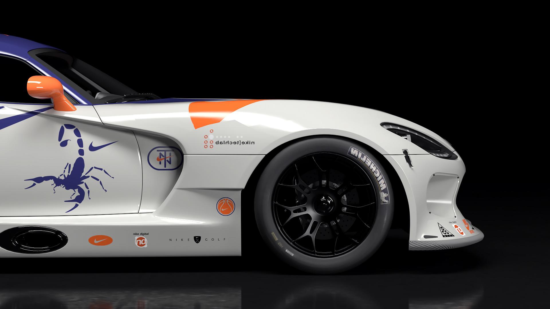 cinema4dredshift超级跑车渲染nikedodge