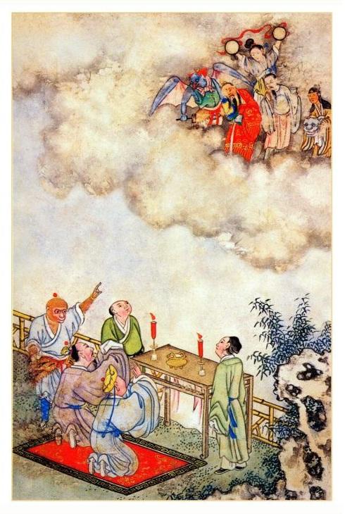 《西游记》新解(十套珍稀古画插图)45~46:车迟国破妖道邪术,与虎力鹿