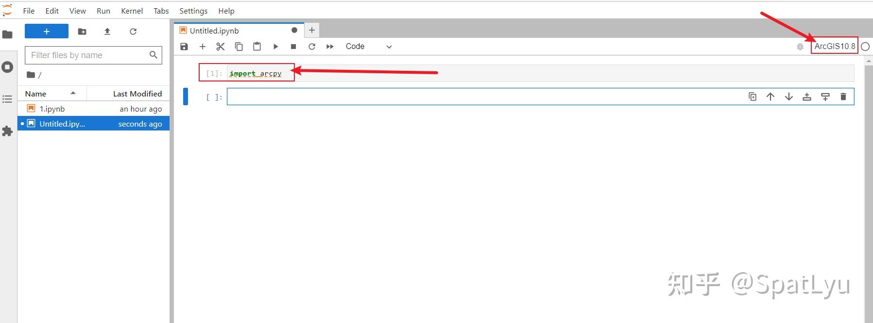 Jupyter arcgis desktop 10 8 arcpy 