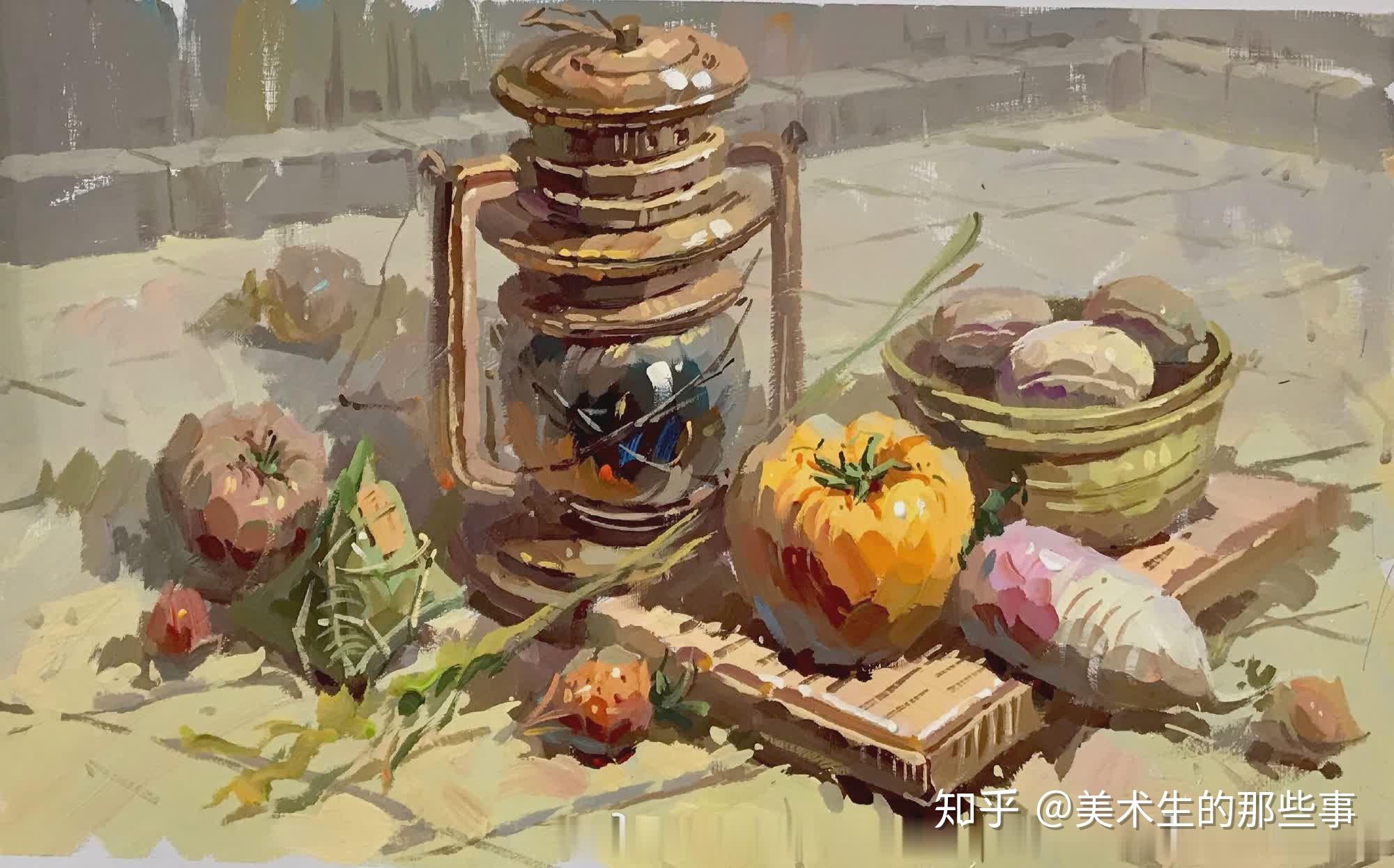 高考色彩静物范画快来学习