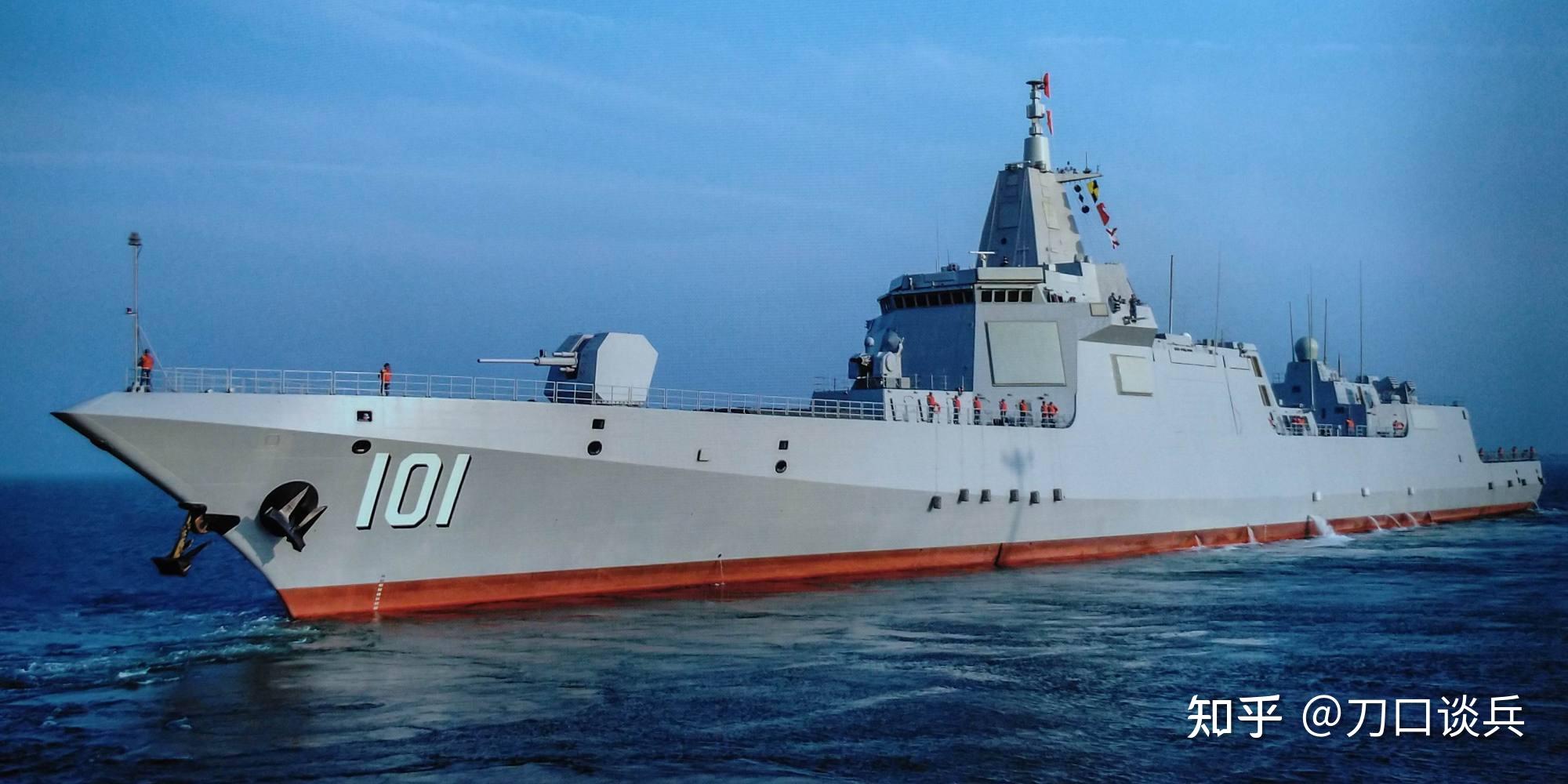 8艘对8艘也完全碾压中国055舰队vs日韩万吨大驱作战能力对比