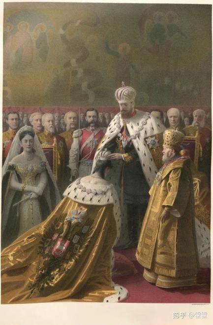 费奥多罗夫娜皇后(empress maria feodorovna)制作的,用于为沙皇加冕