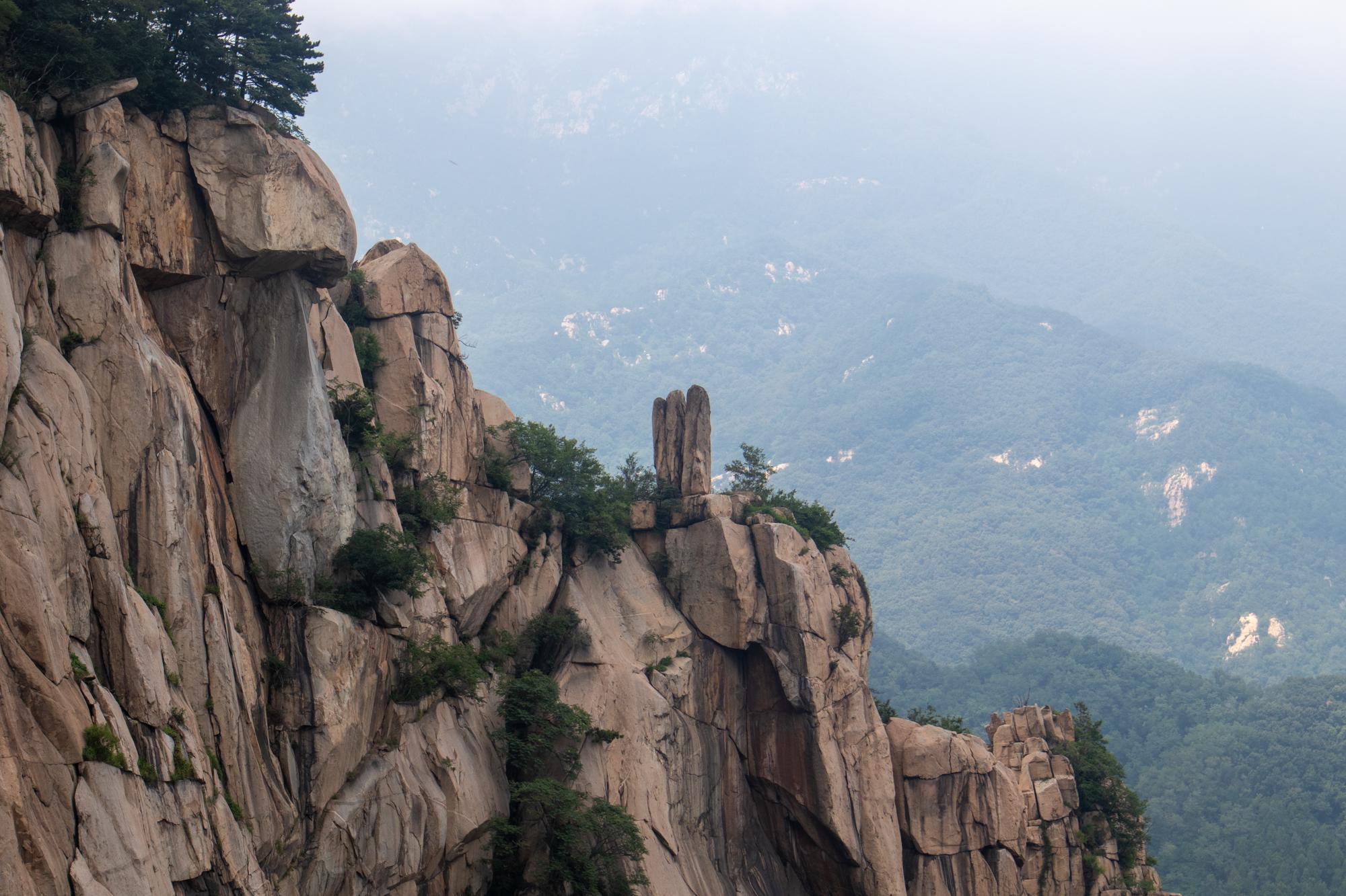 记泰山之 扇子崖,傲徕峰休闲