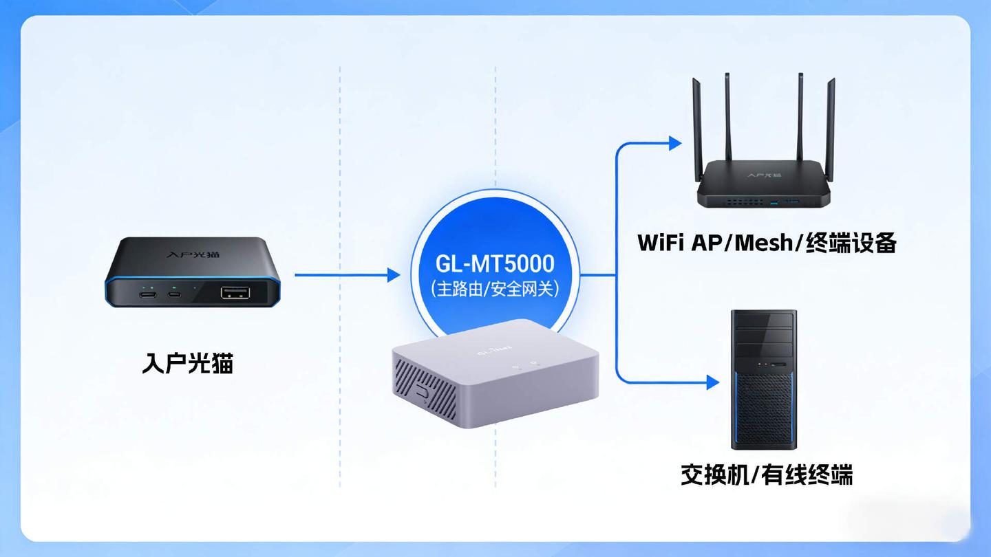 不只是路由器：GL-MT5000，一台全能的家庭安全网关，OpenWrt、2.5G、Docker、轻NAS 全覆盖 - 知乎