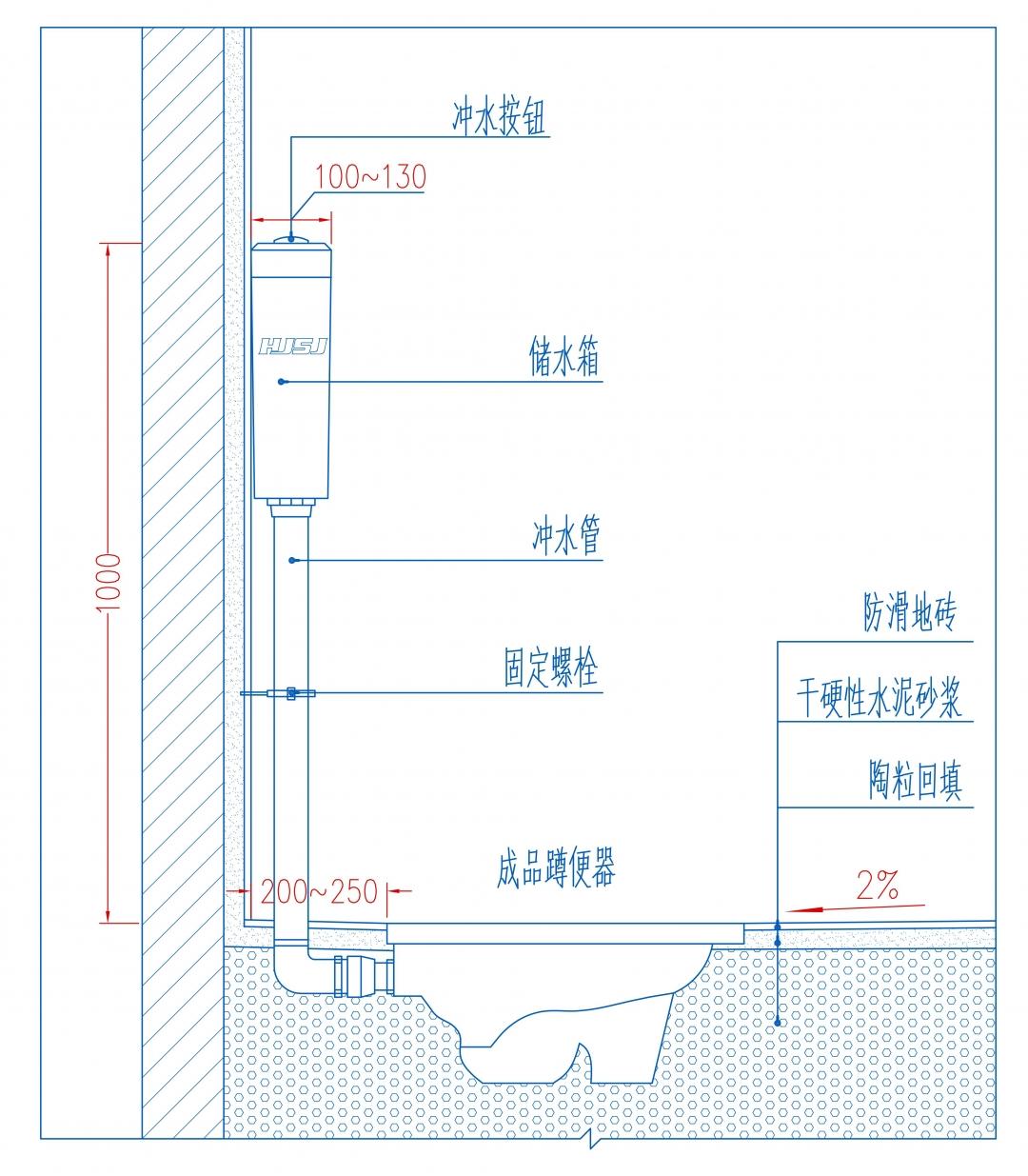 蹲便器通用施工圖標準指引hjsj2021