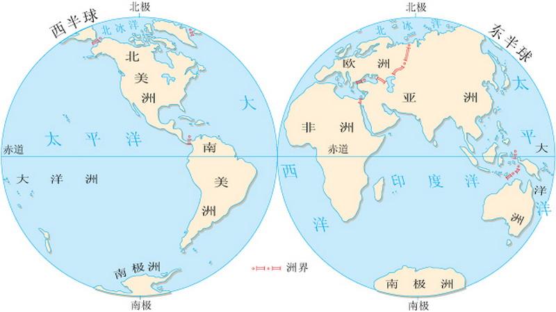 能够看图填出七大洲和四大洋的名称