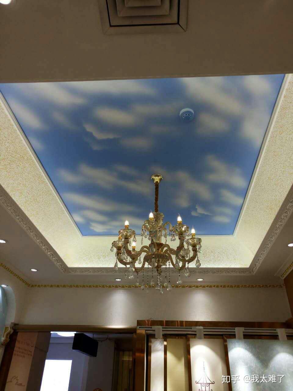 蓝天白云漆一款纯手工的艺术涂料适合儿童房哦