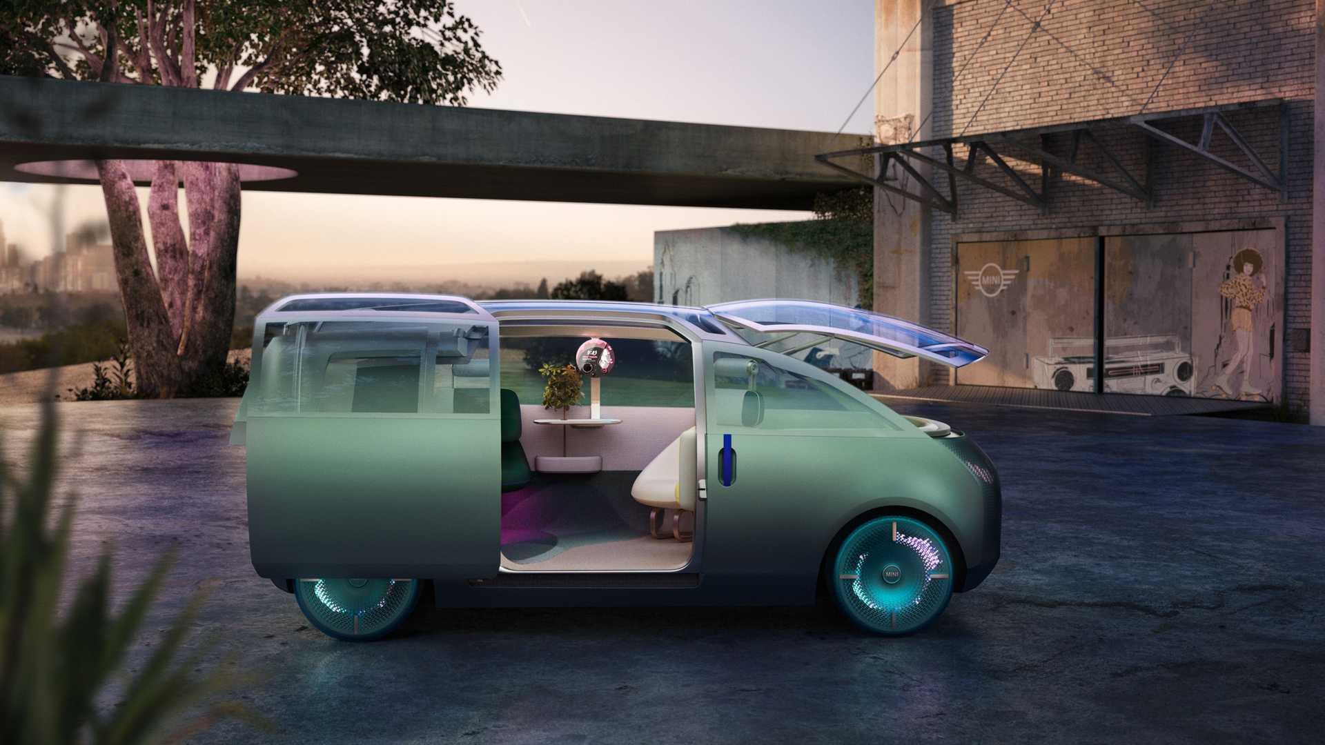 超梦幻的可发光面包车mini发布visionurbanaut概念车