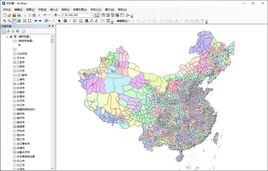 一幅SHP格式的中国标准地图 - 知乎
