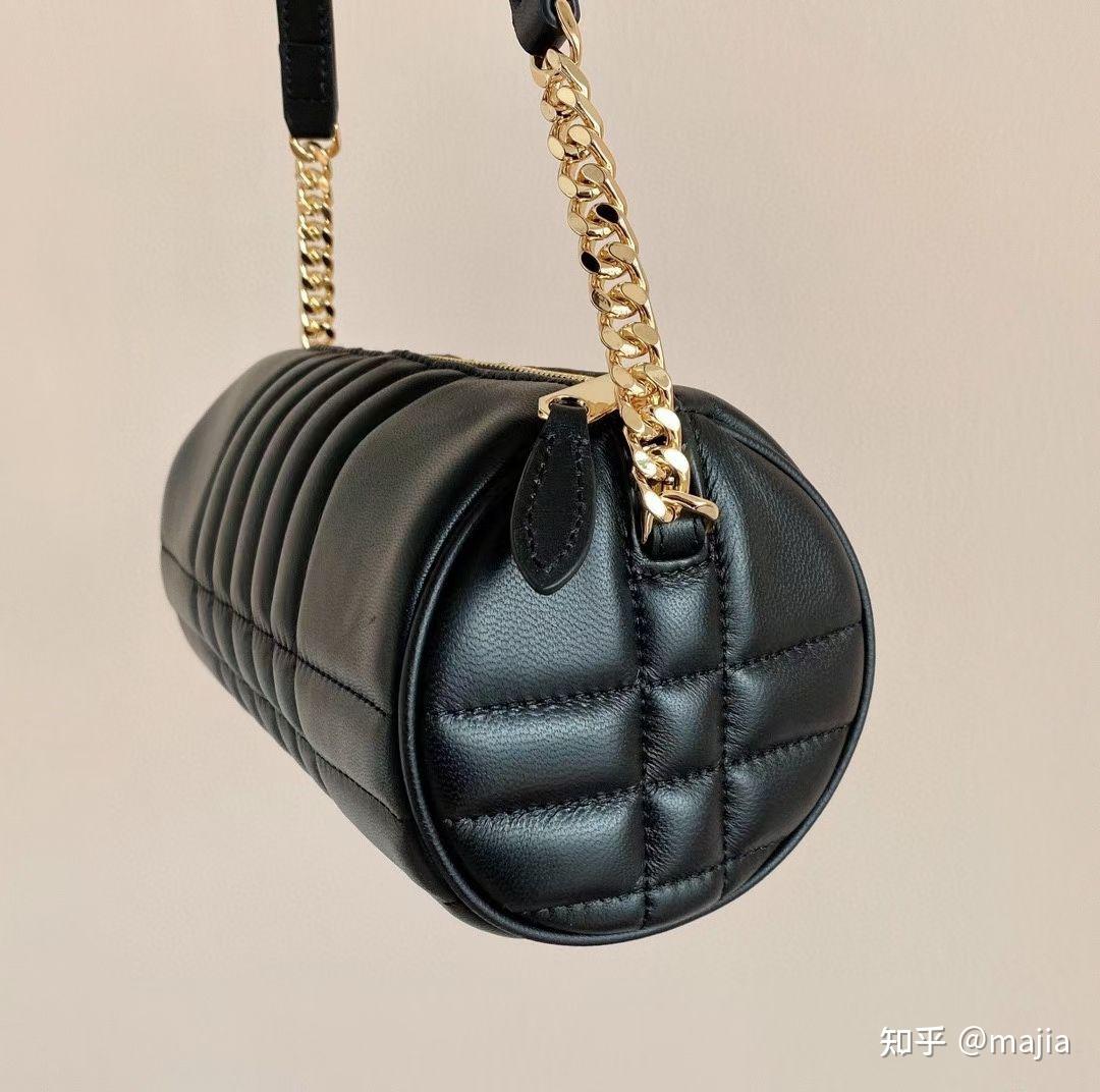 巴宝莉67羊皮圆筒包