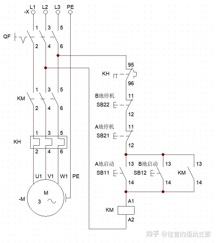 最简单的控制箱接线图图片