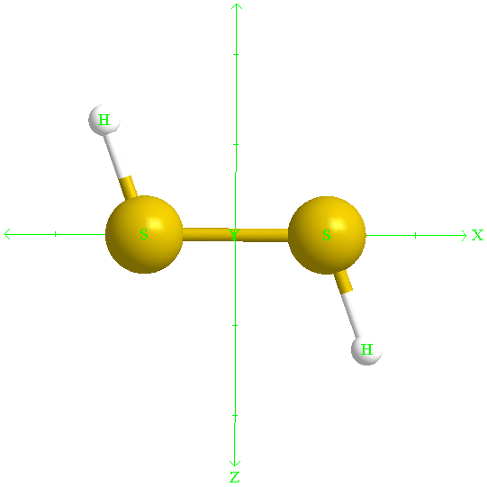 硫化氢分子结构图片