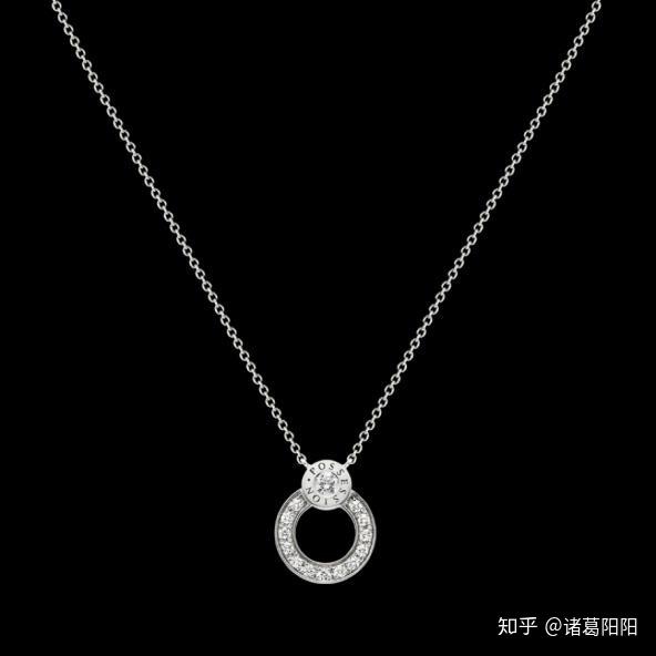 伯爵钻石双环吊坠项链精致饰品世纪珠宝定制