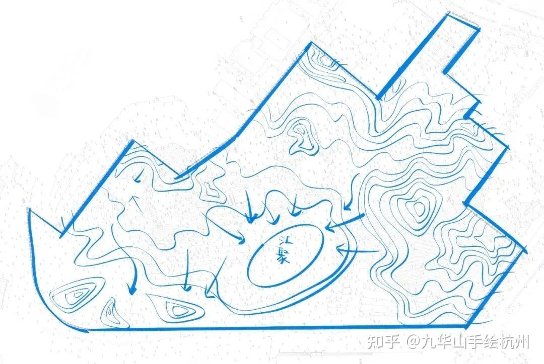 园林景观快题i北林14年风景园林真题解析:山地公园设计