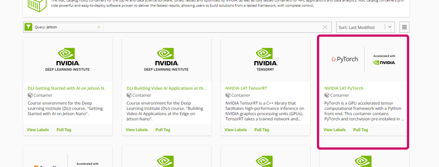 Jetson nvidia docker pytorch gpu 